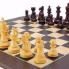 Schachensemble "Atlantic II" Schachbrett aus Wenge & Spielfiguren aus Rosenholz