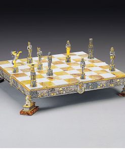 Schachfiguren Set Ägypten Gold und Schwarz Schach Figuren 