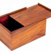 Aufbewahrungsbox aus Rosenholz für Schachfiguren aus Holz (Königshöhe = 11 cm)
