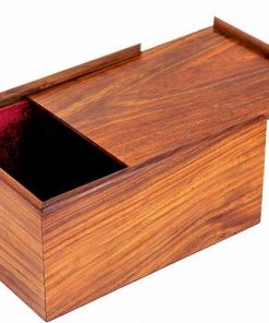 Aufbewahrungsbox aus Rosenholz für Schachfiguren aus Holz (Königshöhe = 11 cm)