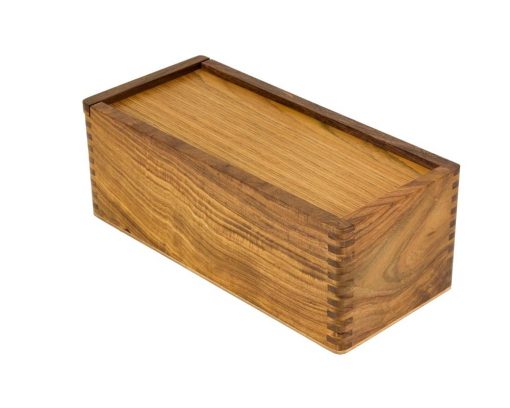 Aufbewahrungsbox aus Rosenholz für Schachfiguren aus Holz (Königshöhe = 7 bis 10 cm)