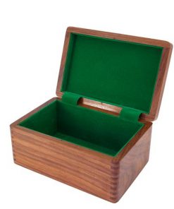 Aufbewahrungsbox aus Rosenholz für Schachfiguren aus Holz (Königshöhe = 9