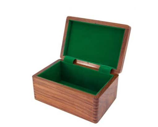 Aufbewahrungsbox aus Rosenholz für Schachfiguren aus Holz (Königshöhe = 9