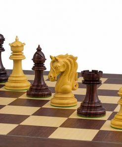 GroßesAltes Schachspiel Schach König Schachfiguren mit Schachbrett Brett/30X30CM 
