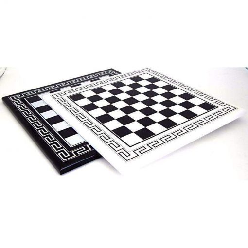 Schachbrett aus Holz Griechischer Stil Schwarz oder Weiß