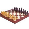 Schachensemble "Dubliner" Schachbrett & Schachfiguren aus Rosenholz