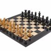 Schachensemble "Konstantin" Schachbrett aus Ahornholz Lackiert und Schachfiguren aus Ebenholz Massiv