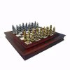 Schachensemble "Moncada" Schachbrett aus Massivholz