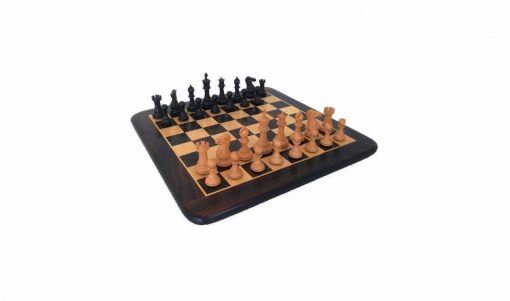 Schachensemble "Staunton Pro" Schachbrett aus Rosen- und Ahornholz & Schachfiguren aus Palisanderwurzelholz (Rosenholz)