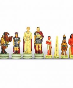 Schachset aus Kunstharz "Römer gegen Ägypter